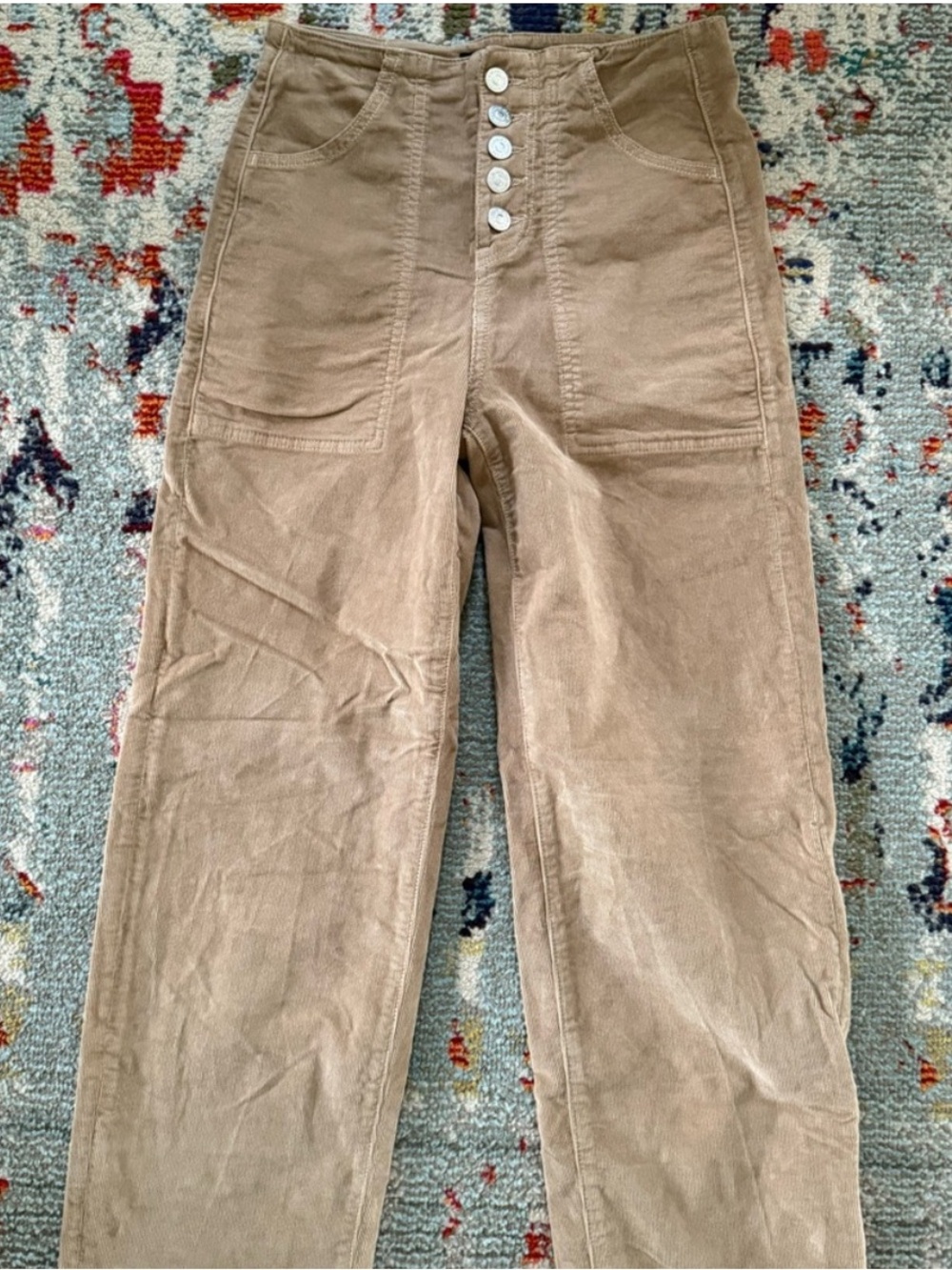 Veronica Beard High-Waisted Corduroy Pants